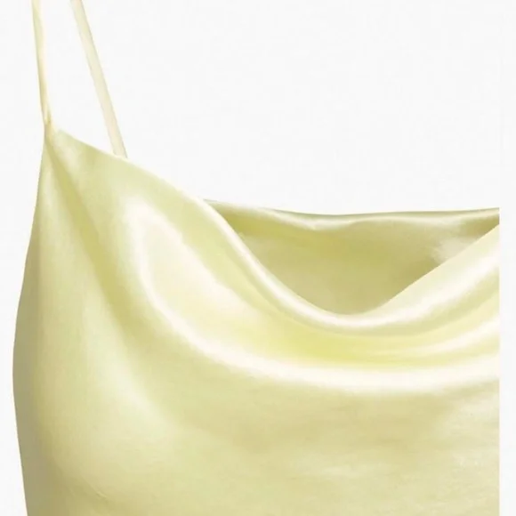 Aritzia Babaton yellow satin dress - Picture 6 of 8